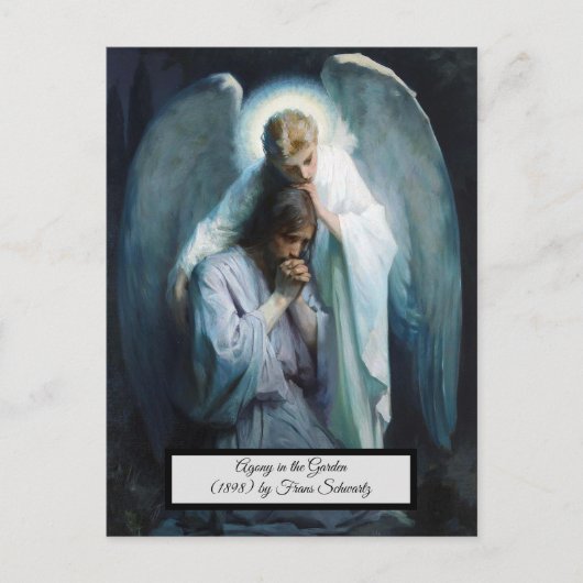Agonie im Garten Jesus Christus Postkarte (Vorderseite)