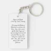 Agonie im Garten Jesus Christus Schlüsselanhänger (Rückseite)