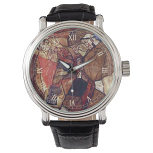 Agonie, Todeskampf von Egon Schiele Armbanduhr