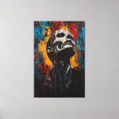 Agonie und Erwachen zeitgenössischer Ausdruckskuns Leinwanddruck (Vorderseite)