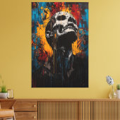 Agonie und Erwachen zeitgenössischer Ausdruckskuns Leinwanddruck (Insitu (Wohnzimmer))