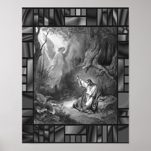Agony in Garden Dore Jesus Angel Poster (Vorne)