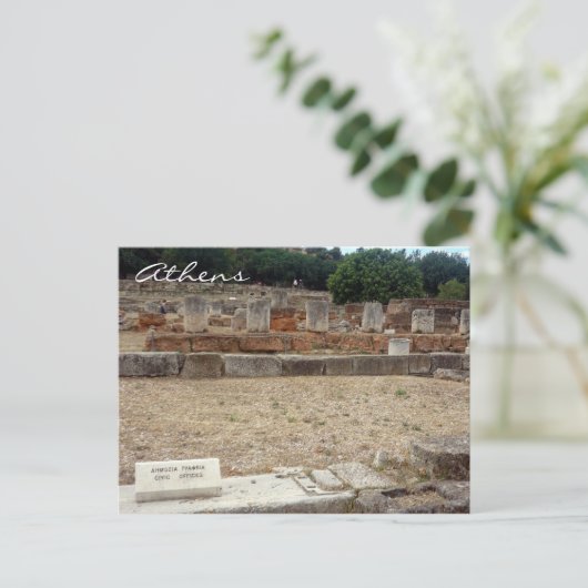 Agora-Ruinen Postkarte (Stehend Vorderseite)