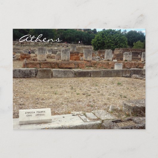 Agora-Ruinen Postkarte (Vorderseite)