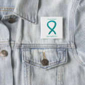 Agoraphobia Awareness Aquamarin Ribbon Custom Butt Button (Beispiel)