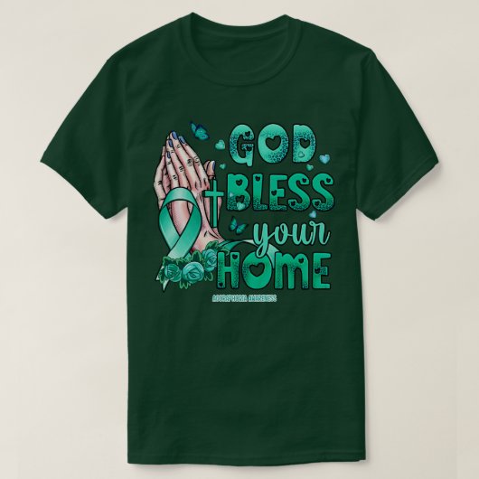 Agoraphobia Awareness Gott Segen Hoffnung T-Shirt (Design vorne)
