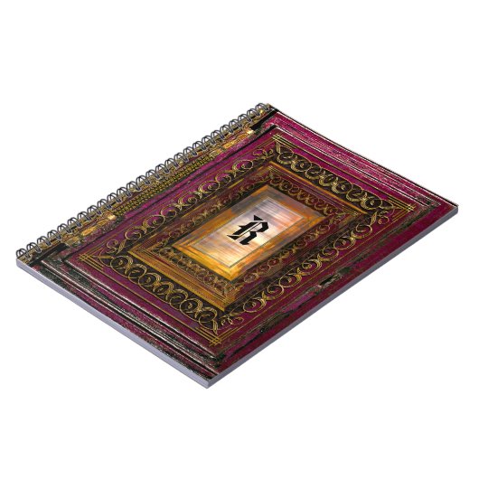 Agortex Thunder Monogram Notizblock (Linke Seite)