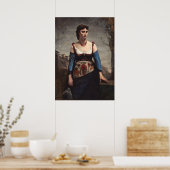 Agostina - Jean-Baptiste - Corot Fine Art Poster (Küche)