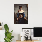Agostina - Jean-Baptiste - Corot Fine Art Poster (Heimbüro)