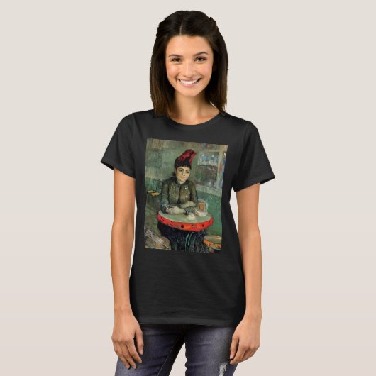 Agostina Segatori, Cafe du Tambourin von Van Gogh T-Shirt (Vorne ganz)