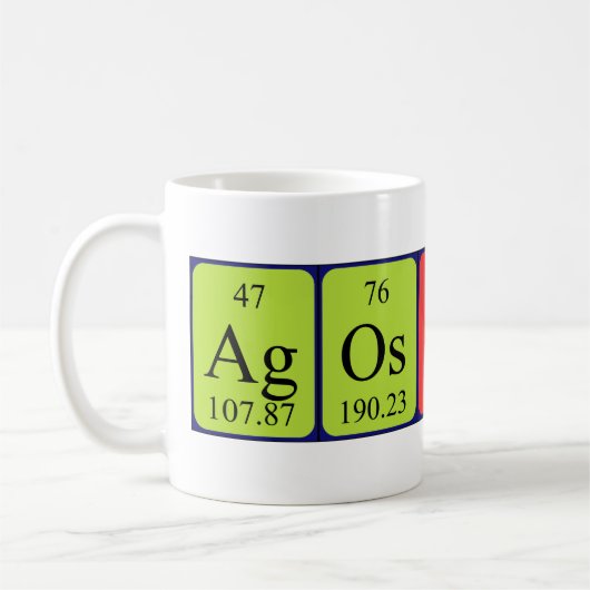 Ágoston Periodenname Tasse (Links)