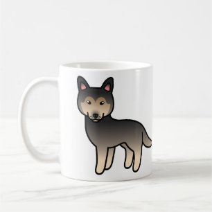 Agouti Cartoon Siberian Husky Hund Kaffeetasse