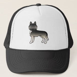 Agouti Siberian Husky Niedlich Cartoon Dog Trucker Truckerkappe