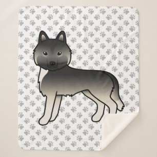 Agouti Sibirischer Husky Süßer Cartoon-Hund Sherpadecke