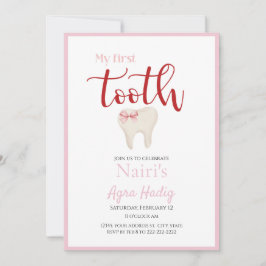 Agra Hadig - Armenian First Tooth pink - Einladung