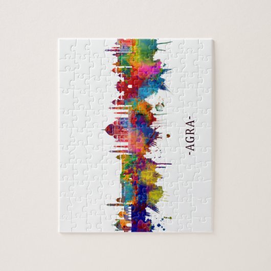 Agra India Skyline Puzzle (Vertikal)