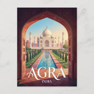 Agra Indien Taj Mahal Reise Postkarte