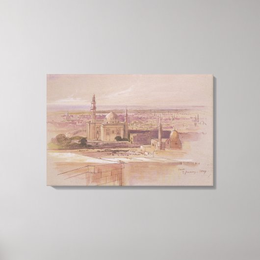 Agra Moschee, Kairo, 1849 Leinwanddruck (Vorderseite)