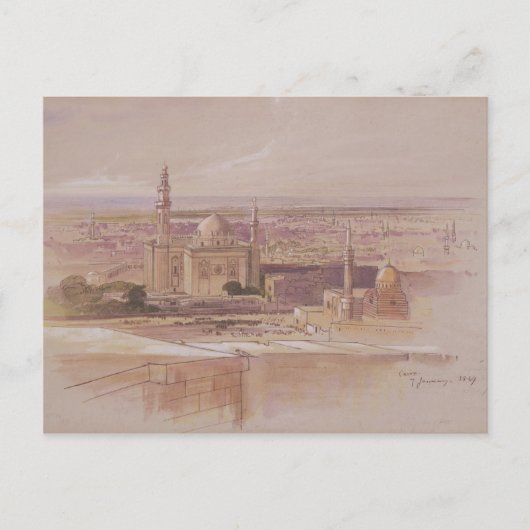 Agra Moschee, Kairo, 1849 Postkarte (Vorderseite)
