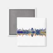 Agra Skyline Magnet (Vorderseite/Rückseite)