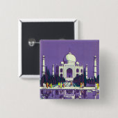 Agra ~ Taj Mahal Button (Vorne & Hinten)