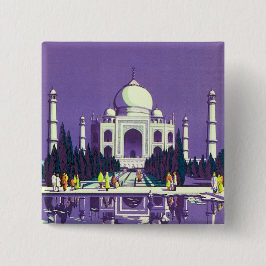 Agra ~ Taj Mahal Button (Vorderseite)