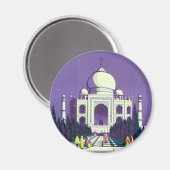 Agra ~ Taj Mahal Magnet (Vorderseite/Rückseite)