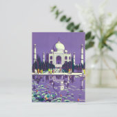 Agra ~ Taj Mahal Postkarte (Stehend Vorderseite)
