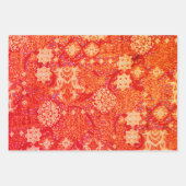 Agra und Suthep in grün, gold und ziegelrot Geschenkpapier Set (Vorderseite 3)