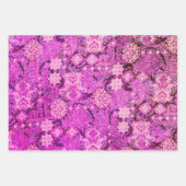 Agra und Suthep in grün, lila und Maron Geschenkpapier Set (Vorderseite 3)