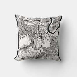 Agra Uttar Pradesh City Map Kissen