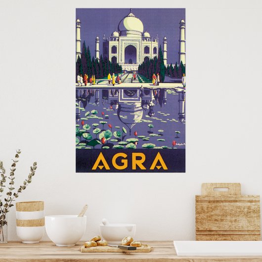 Agra Vintage Travel Poster (Küche)