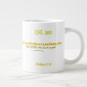 Agrainofmustardseed.com EST 2012 Jumbo-Tasse (Rechts)