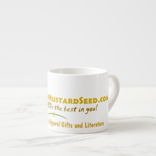 Agrainofmustardseed.com Logo Espressotasse (Vorderseite Rechts)