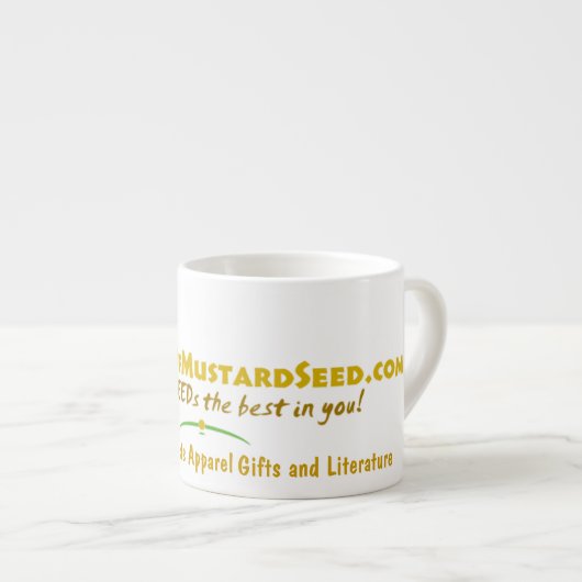 Agrainofmustardseed.com Logo Espressotasse (Vorderseite Rechts)
