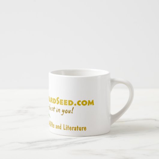 Agrainofmustardseed.com Logo Espressotasse (Rechts)