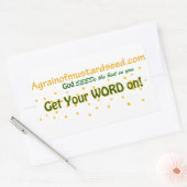 Agrainofmustardseed.com Rechteckiger Aufkleber (Umschlag)