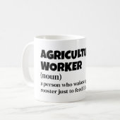 Agrararbeiter - Funny Definition - Geschenk Kaffeetasse (Vorderseite Links)