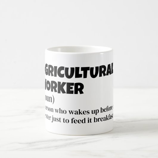 Agrararbeiter - Funny Definition - Geschenk Kaffeetasse (Mittel)