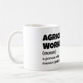 Agrararbeiter - Funny Definition - Geschenk Kaffeetasse (Links)
