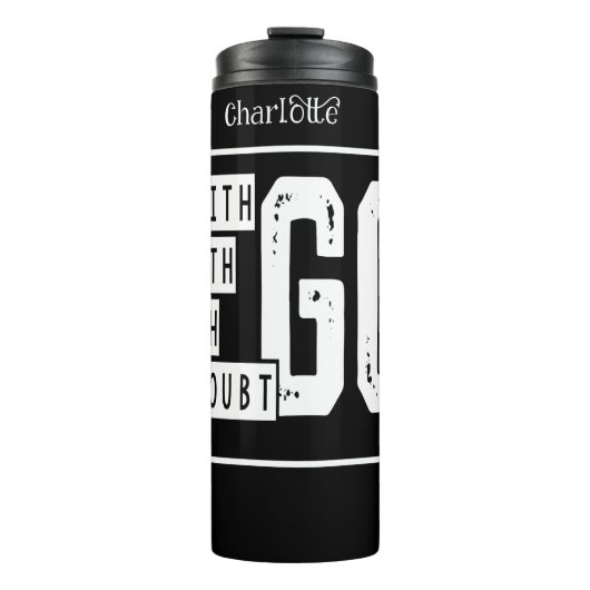 Agree Move End With God Thermosbecher (Vorderseite)