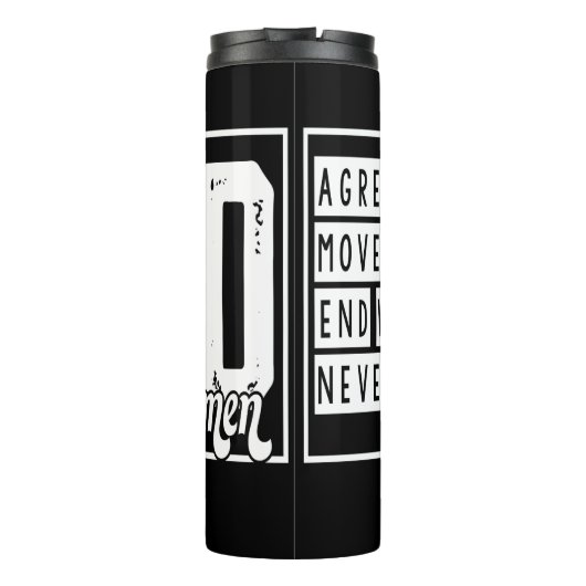 Agree Move End With God Thermosbecher (Rückseite)