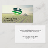 Agriculture | Farmer | Tractor Visitenkarte (Vorne/Hinten)