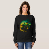 Agriculture farmers driving thick trekkers tractor sweatshirt (Vorne ganz)