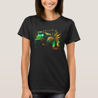 Agriculture farmers driving thick trekkers tractor T-Shirt