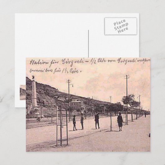 Agrigentà, Replik Vintage Postkarte (Vorne/Hinten)