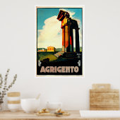Agrigento Sicily Italien Reisen Art Poster (Küche)