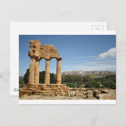 Agrigento, Sizilien Postkarte (Vorne/Hinten)