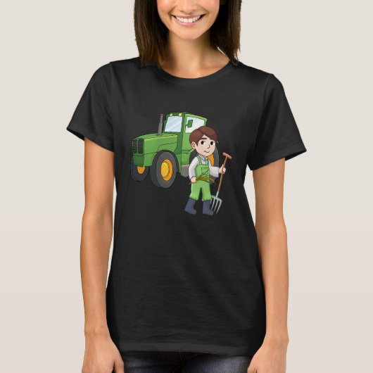 Agronomist tractor agriculture tractor driver farm T-Shirt (Vorderseite)