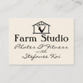 Agrostudio Pilates & Fitness Yoga Visitenkarte (Vorderseite)